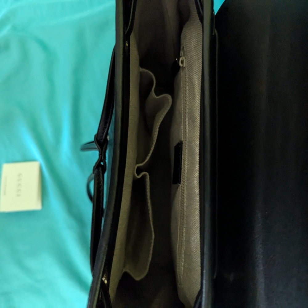 Gucci Black Microguccisma Backpack Purse - Picture 14 of 16